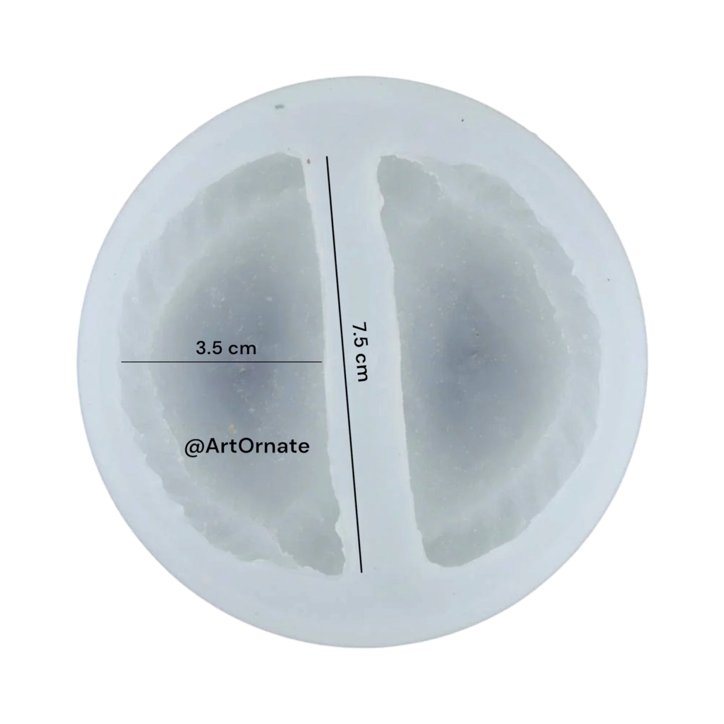 Gujiya Shape Candle Silicone Mould