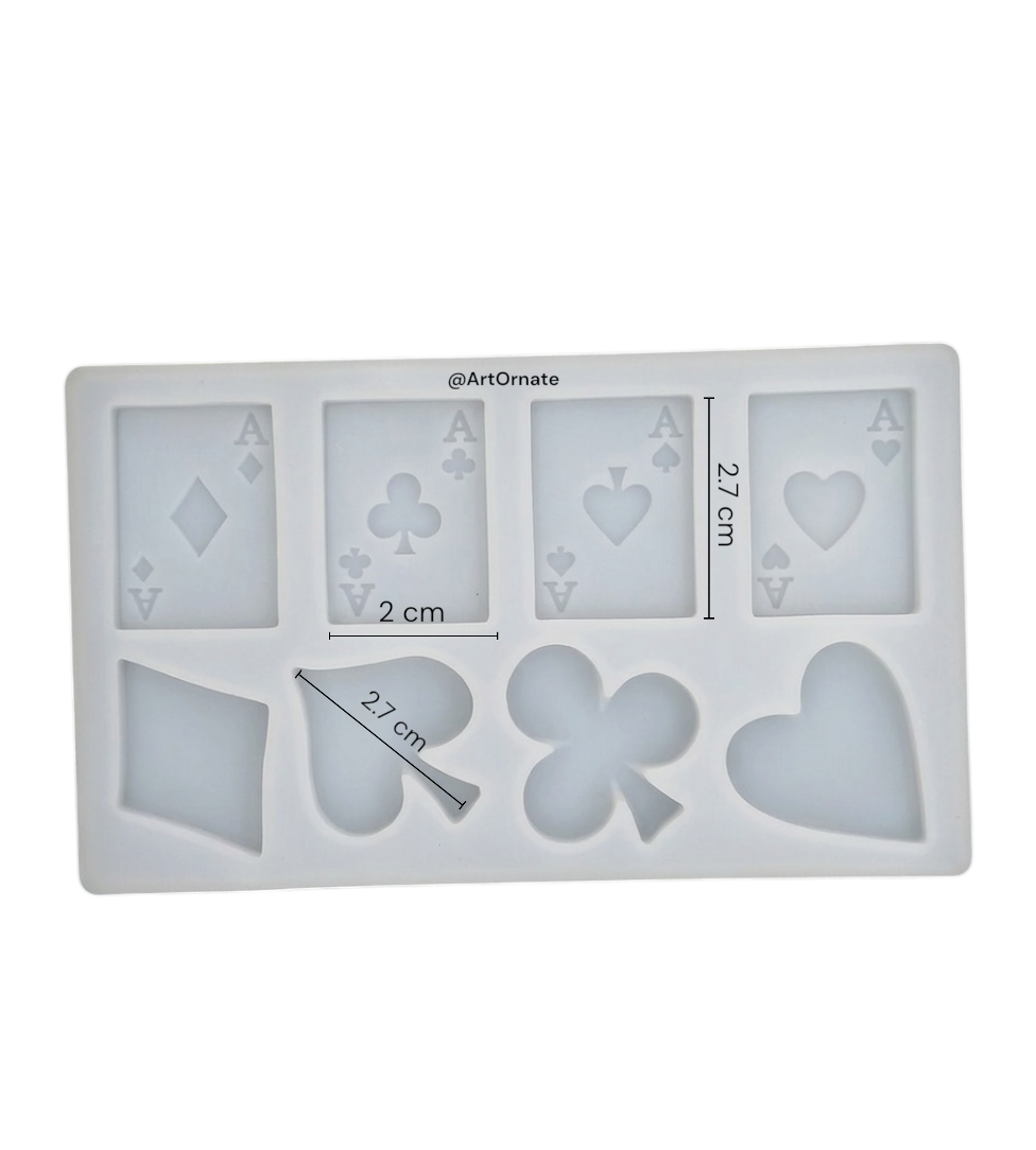 Poker Card Candle Mould