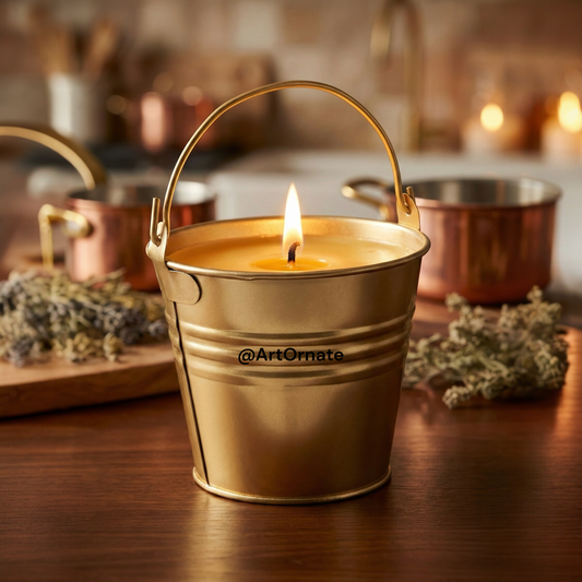 Bucket Metal Candle Urli