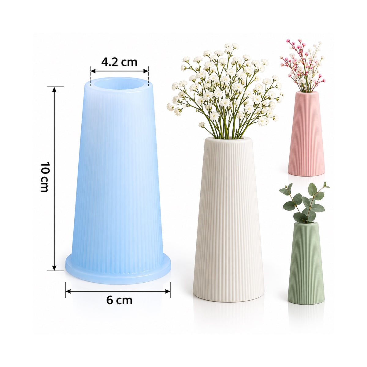 Flower Vase Silicone Mould (SM0542)
