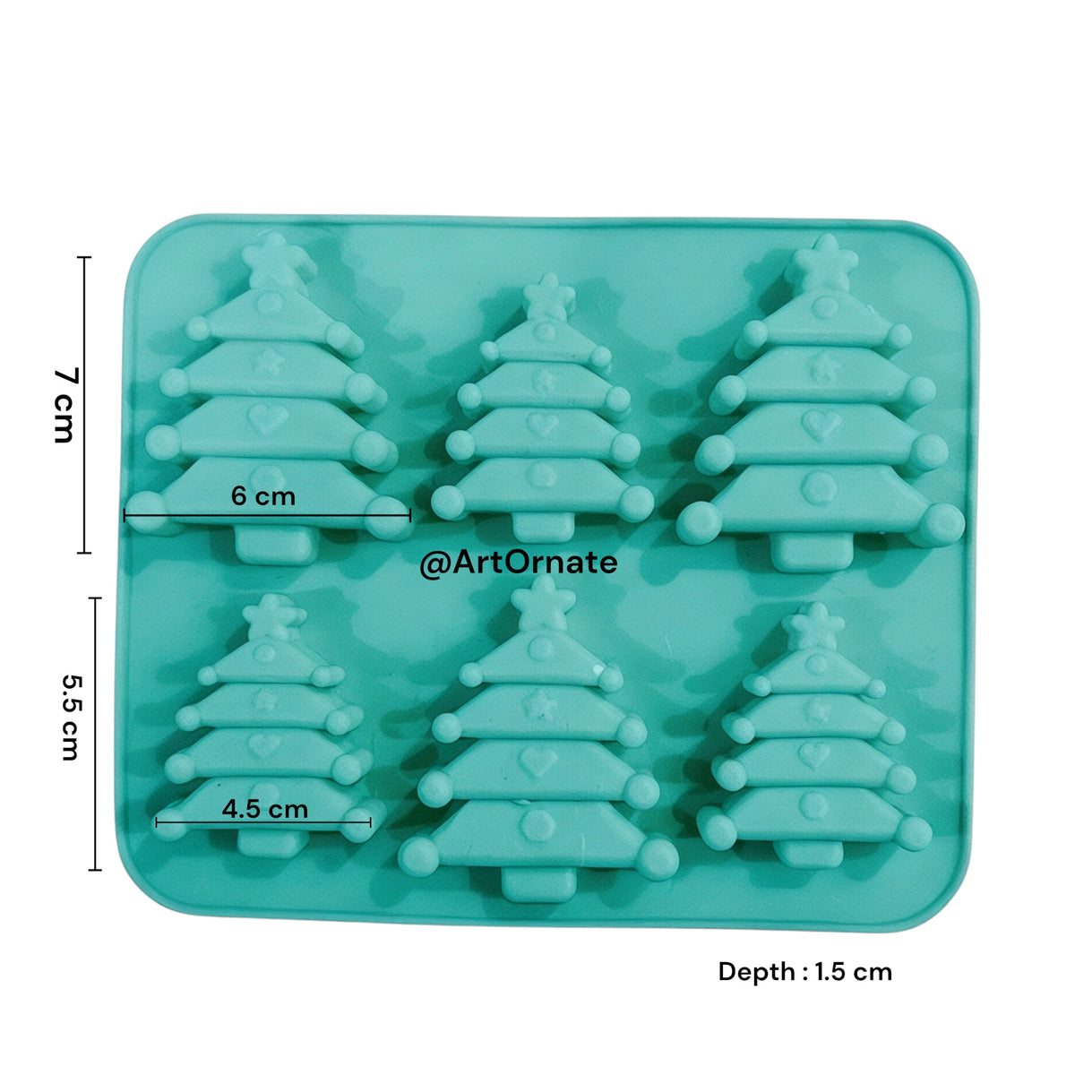 Buy Christmas theme silicone mould for candle making in Ahmedabad