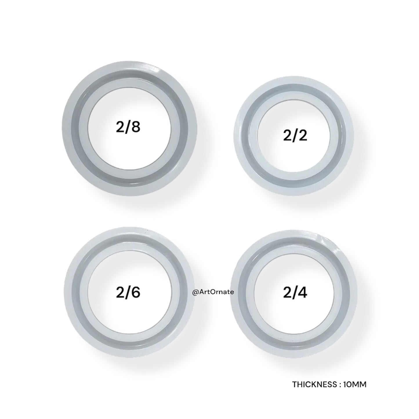 4Pc Bangle Silicone Mould