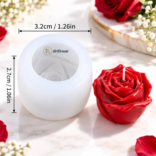 Rose Flower Candle Mould (HM0073)