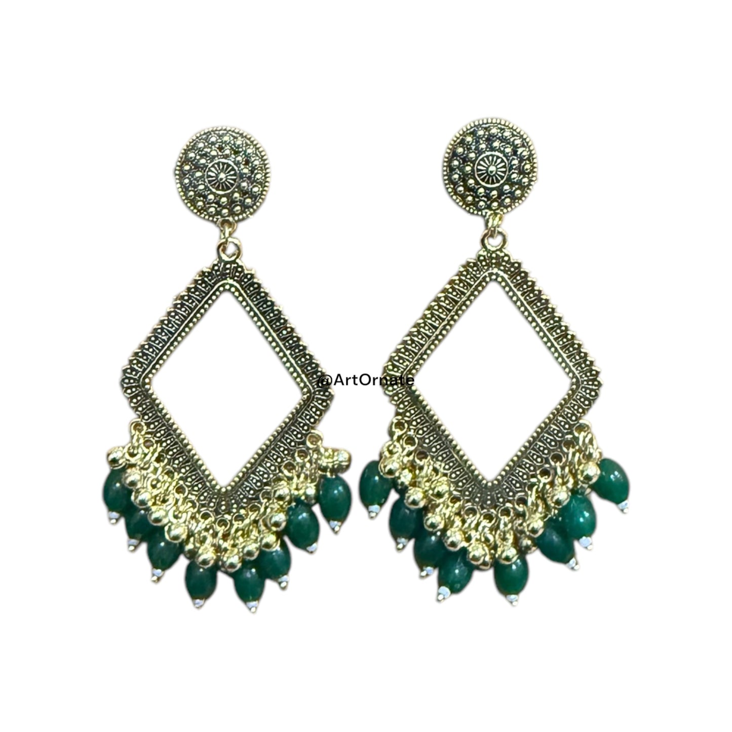 Resin Jhumka Earrings - J46