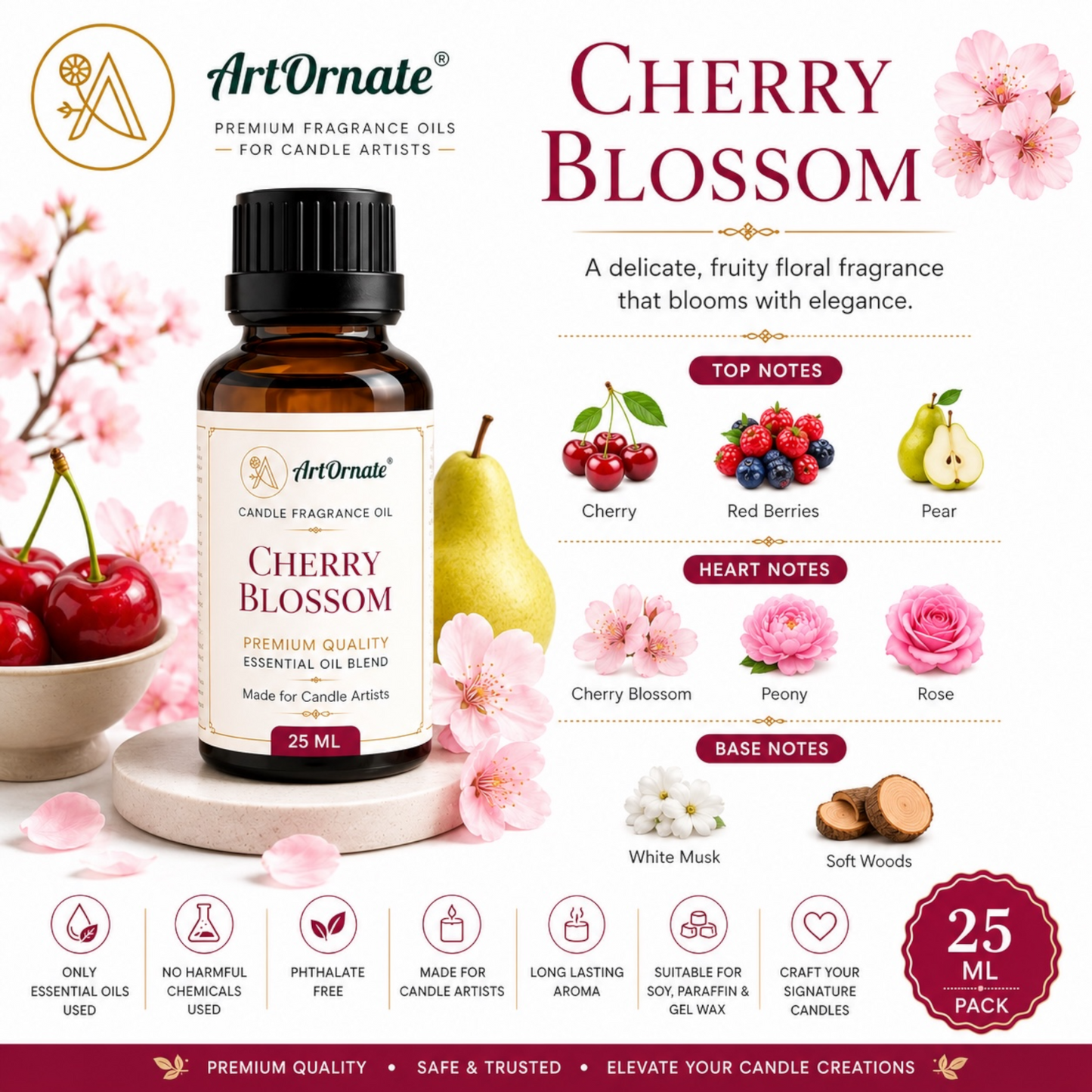 Cherry Blossom Candle Fragrance Oil
