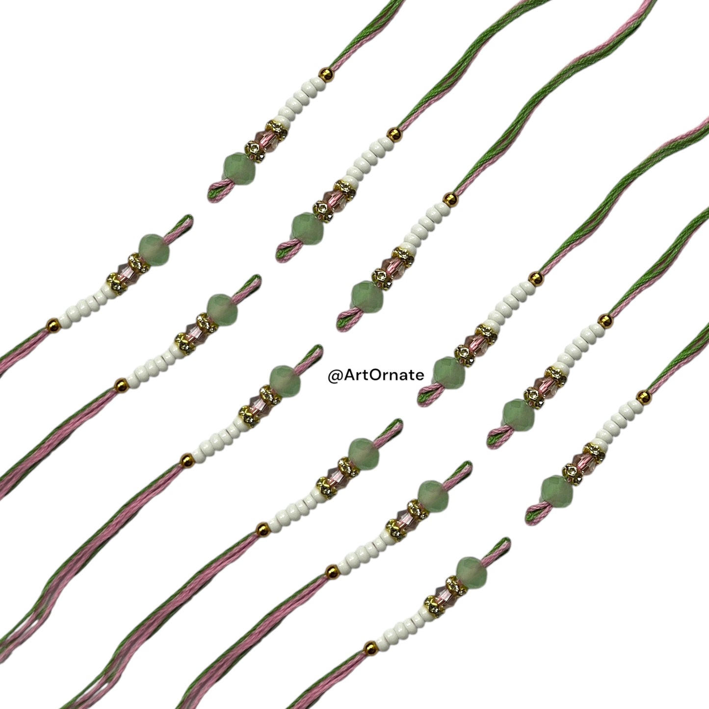 Premium Resin Rakhi Threads - Essential for Resin Artists (6 Pair : I)