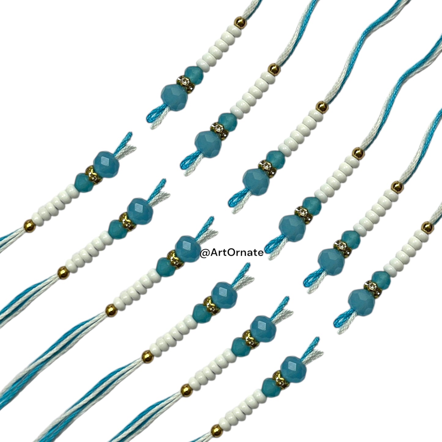 Premium Resin Rakhi Threads - Essential for Resin Artists (6 Pair : L)