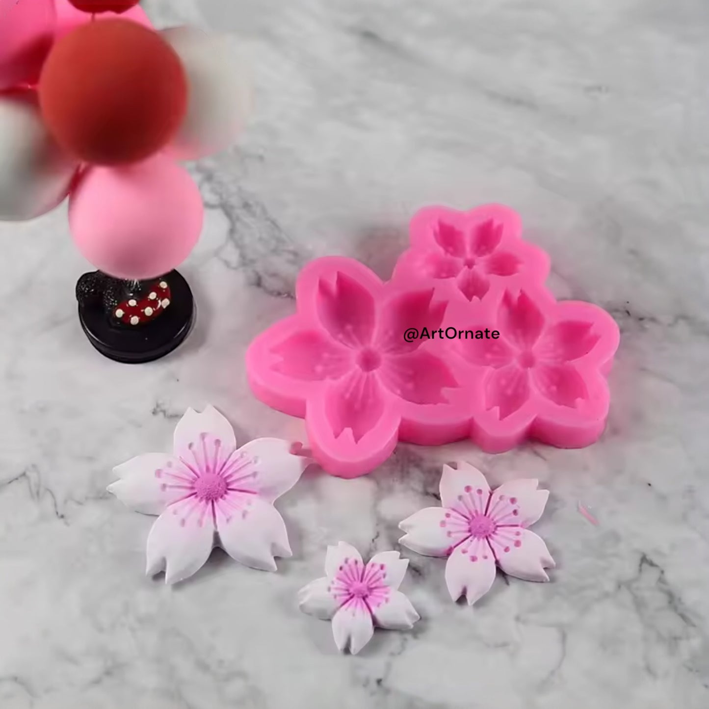 3 in 1 Flower Silicone Mould (14-33)