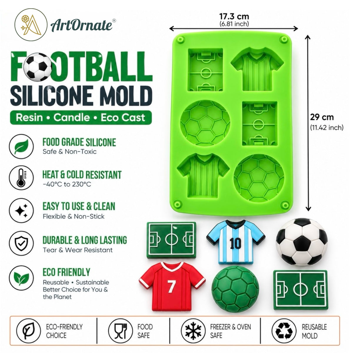 Football Silicone Mould
