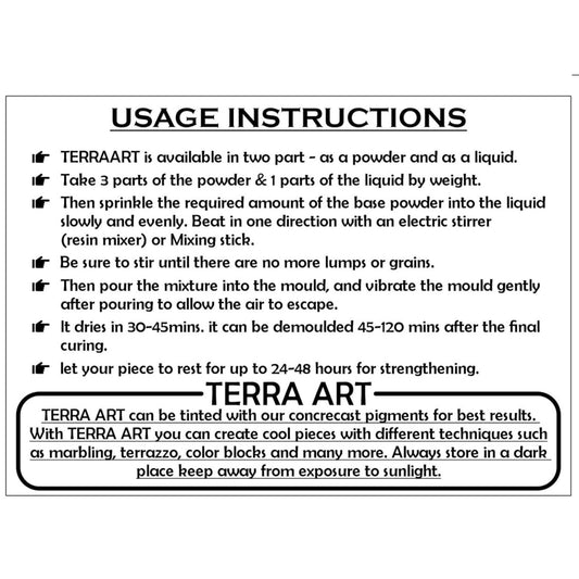 Concrete and Terra Art - White Base