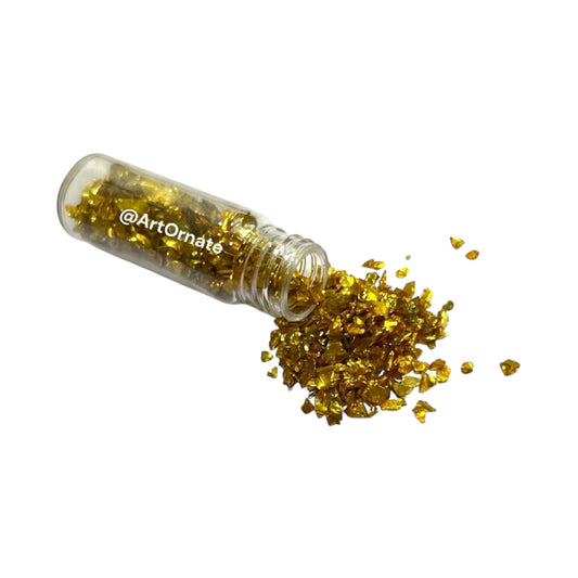 Gold Metallic Glass Granules (GRM009)