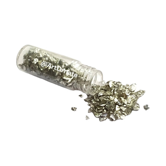 Silver Metallic Glass Granules (GRM003)
