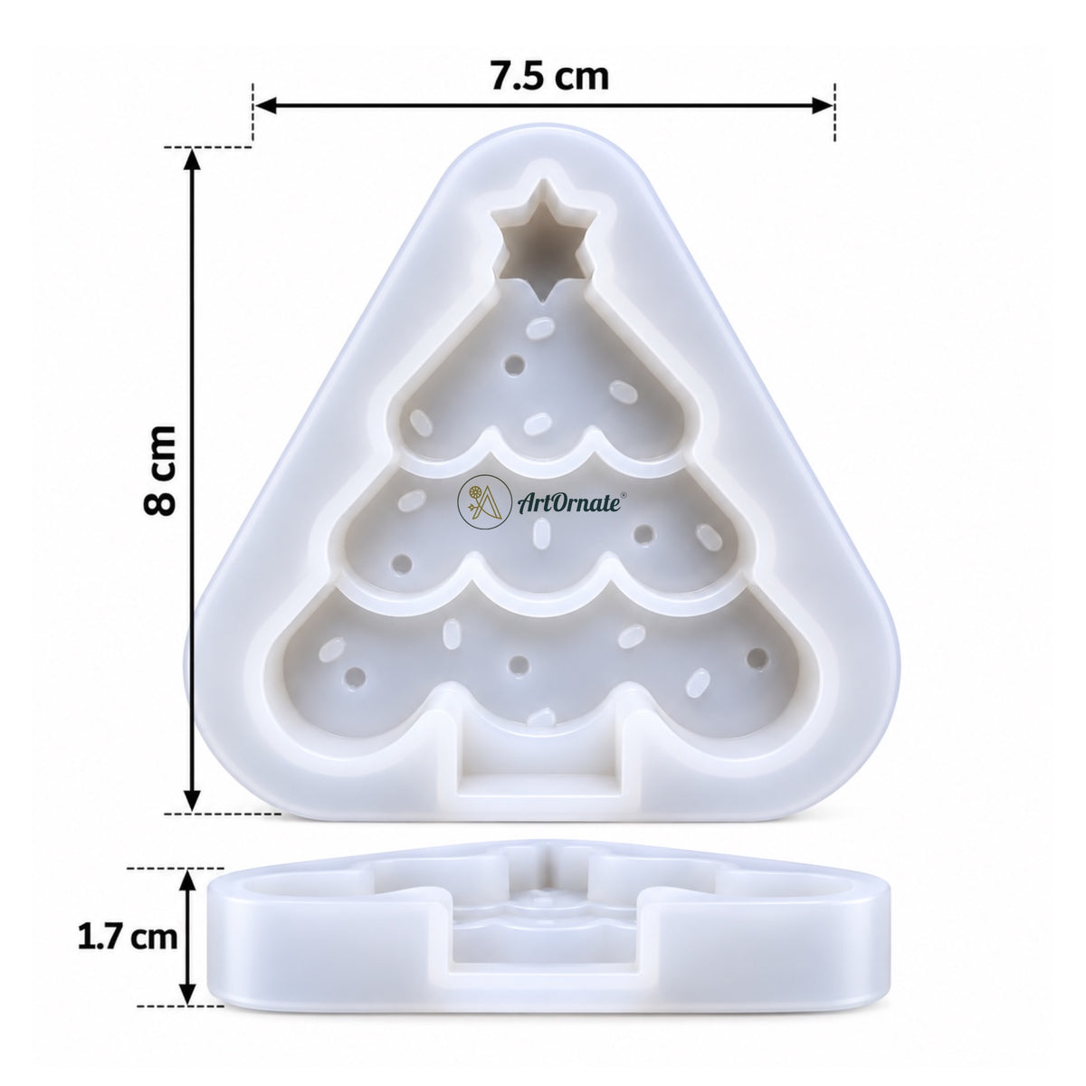 Christmas Tree Silicone Mould (MB1350)