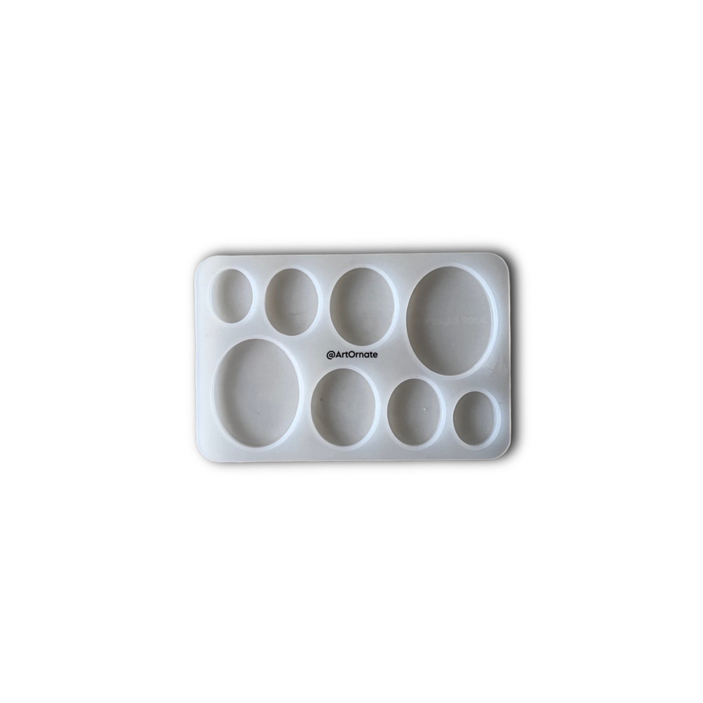 8 Cavity Oval Silicone Mould