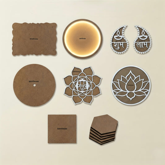 MDF and acrylic bases for resin art and personalised craft projects