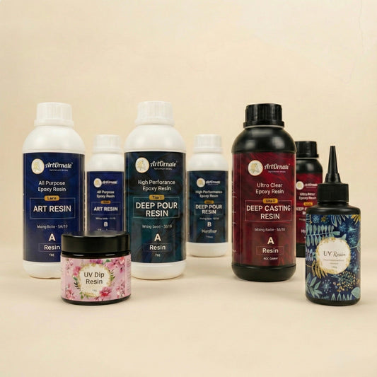 Resin art workspace guidance for humid monsoon weather in India