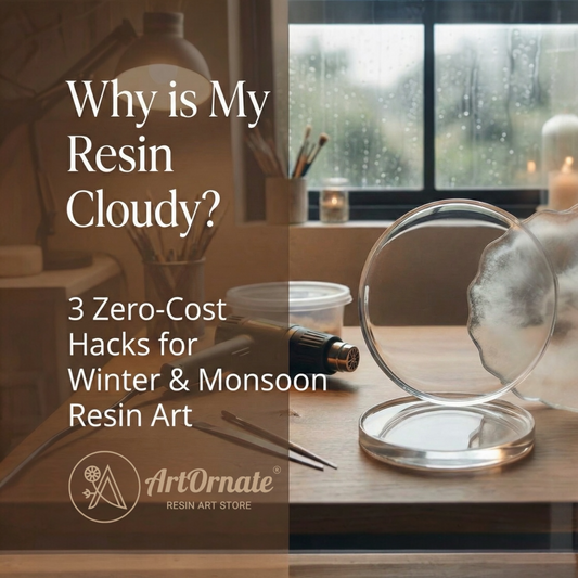 Why is My Resin Cloudy? 3 Zero-Cost Hacks for Winter & Monsoon Resin Art
