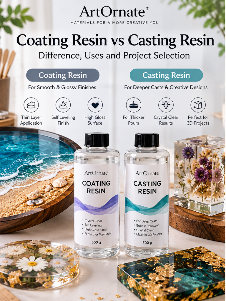 Coating resin vs casting resin comparison guide for resin art