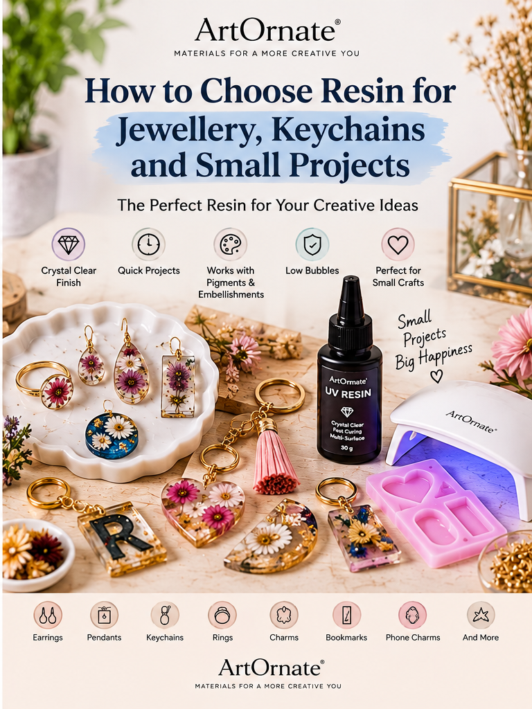 How to choose resin for jewellery, keychains and small projects