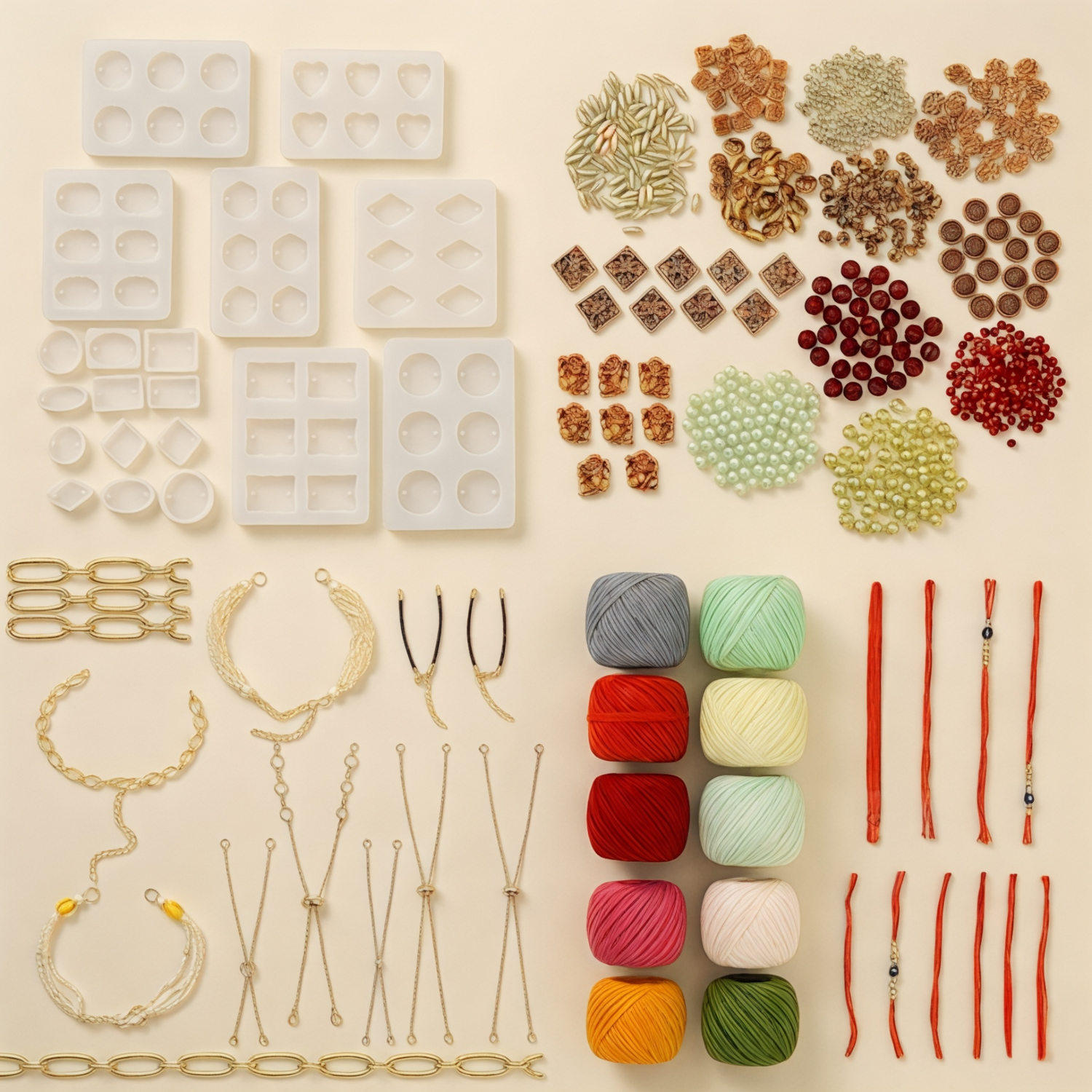 Resin rakhi raw materials India for artists including silicone moulds resin pigments rakhi threads embellishments for DIY rakhi making India