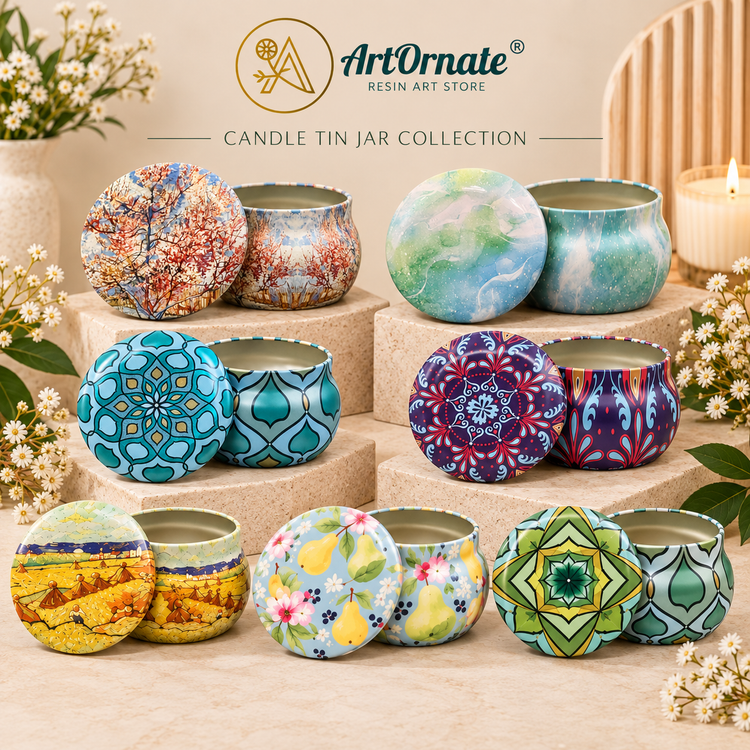Candle tin jars for handmade candles | ArtOrnate India