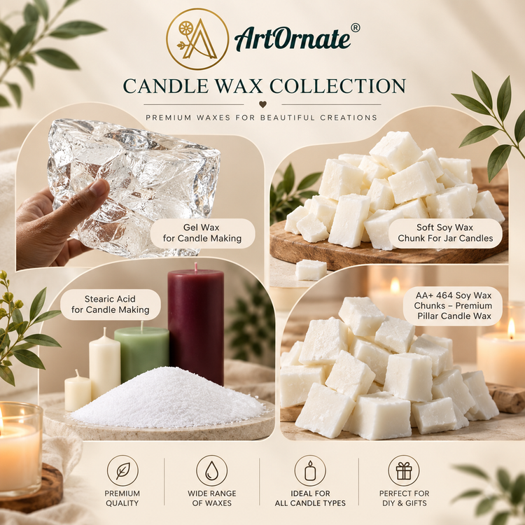 Candle wax supplies for handmade candle making | ArtOrnate India