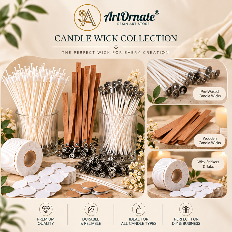 Candle wicks and wick supplies for candle making | ArtOrnate India