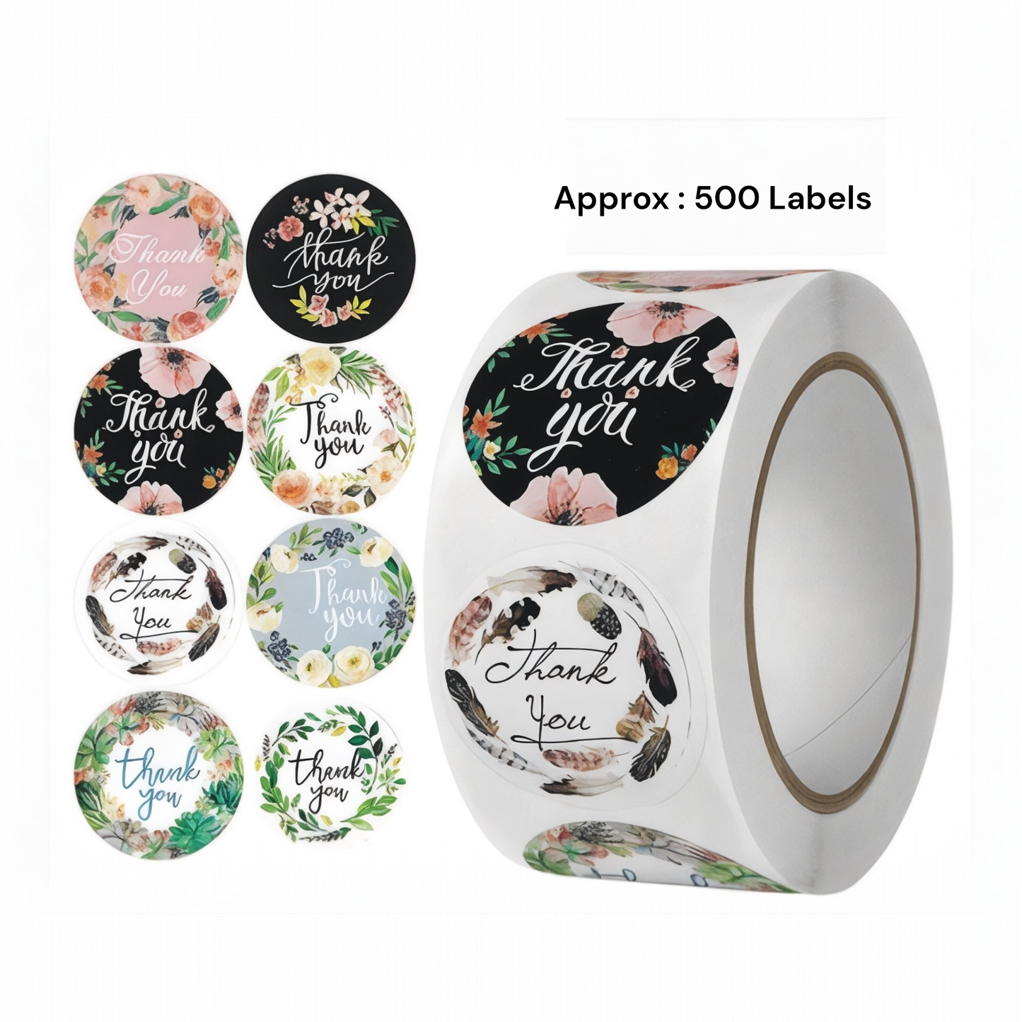 Thank you stickers for resin artists and candle makers in Ahmedabad India premium packaging branding supplies