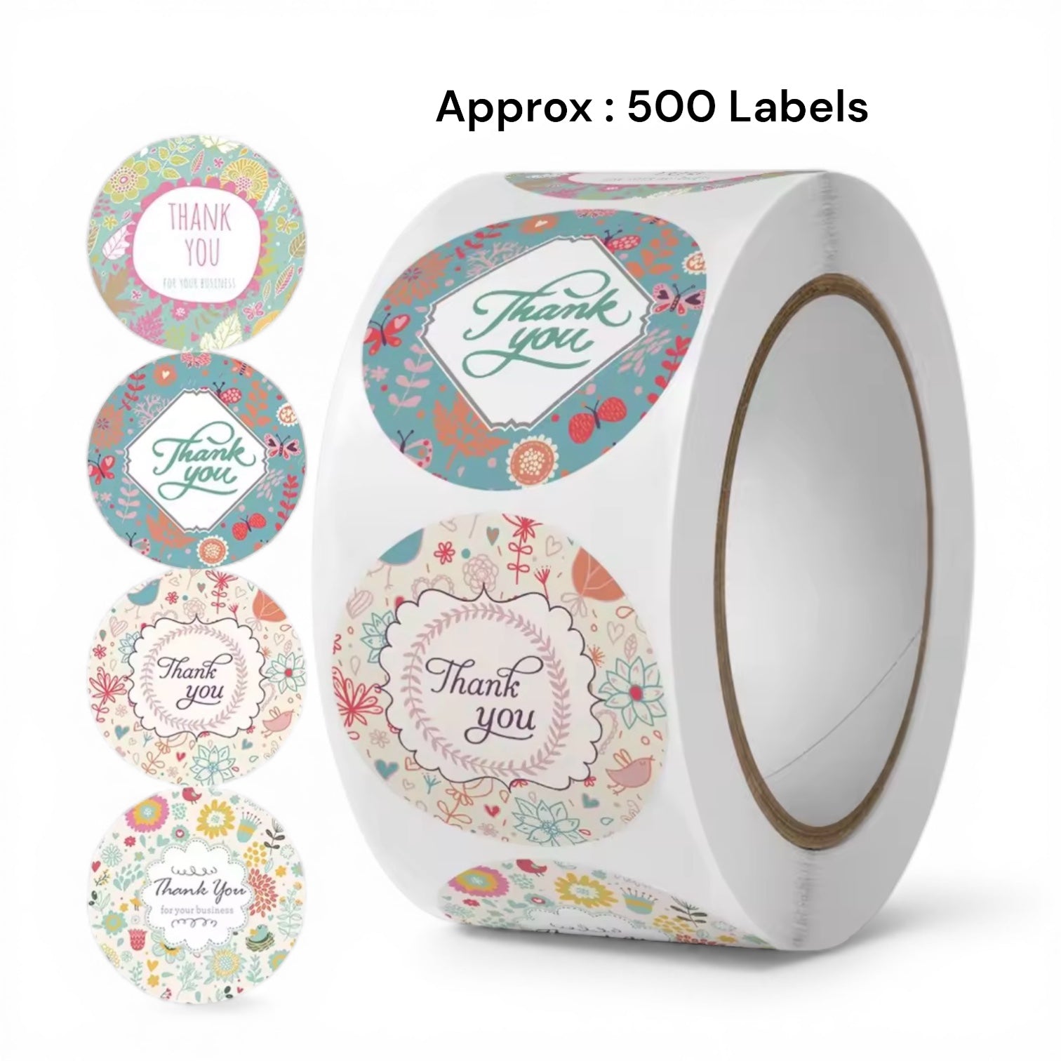 Bulk thank you stickers for resin and candle business packaging in India art craft store