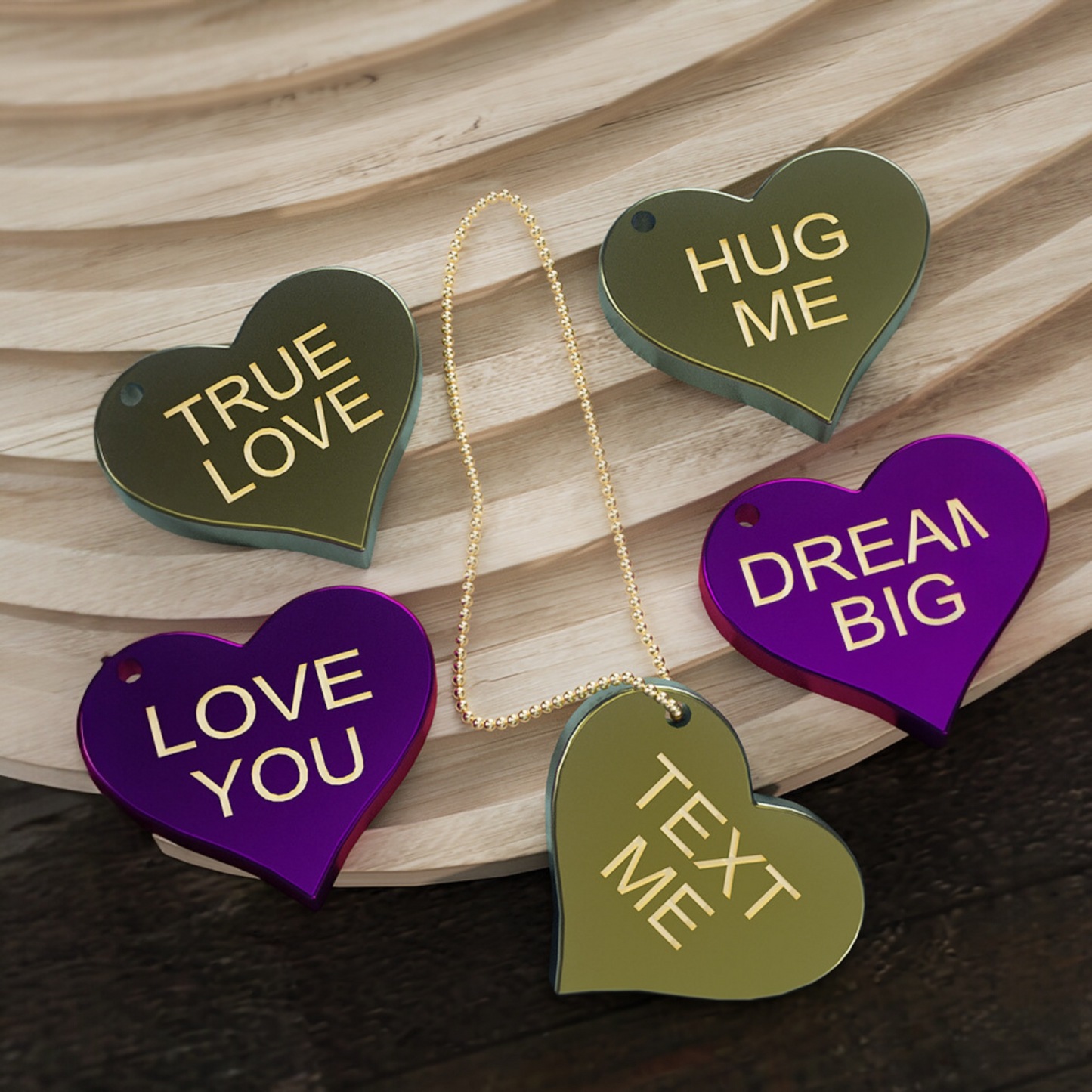 Heart Love Message Silicone Mould