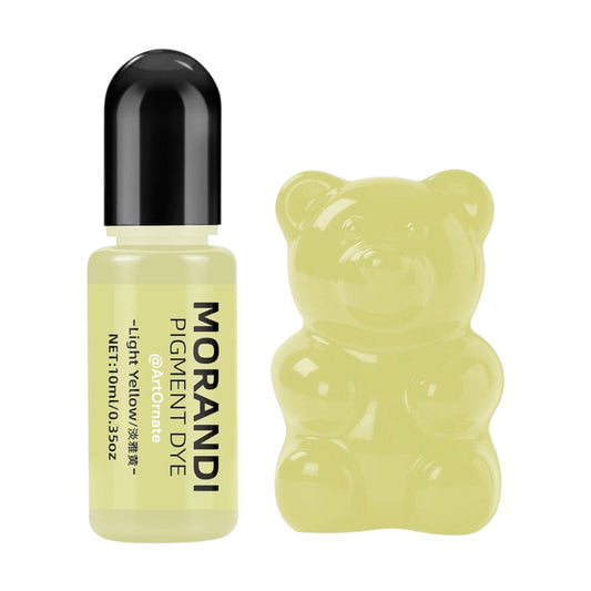 Morandi light yellow opaque resin pigment dye for epoxy and UV resin, ideal for resin jewellery, coasters, keychains, trays, and DIY resin art projects in India