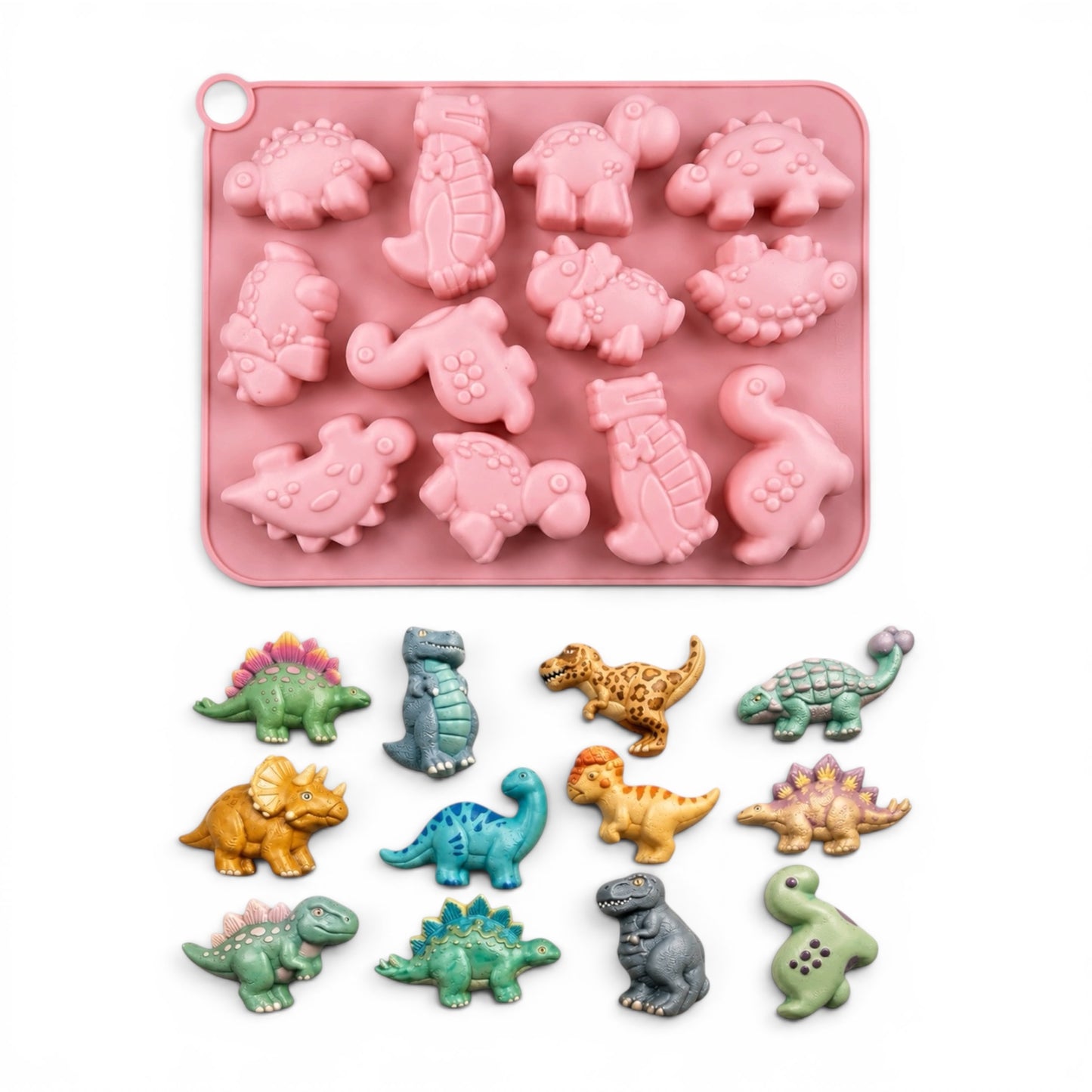 12 Dinosaurs Silicone Mould