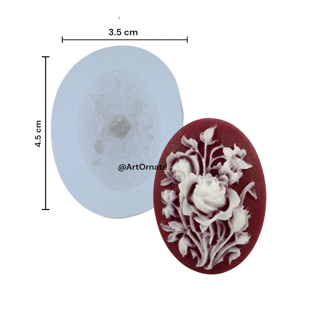 High-quality 3D floral candle making silicone mould for decorative candles, flexible mould ideal for professional and home candle artists in India