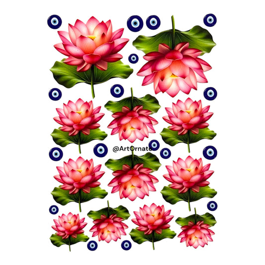 Resin art UV DTF stickers for tumbler, tray and decor customisation in India, Chennai