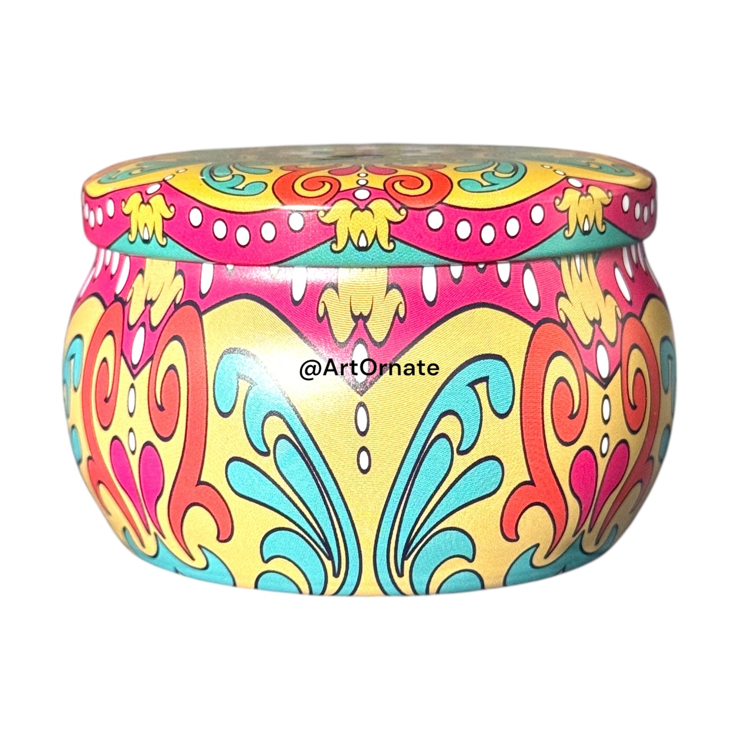 Premium Candle Tin Jar – Durable, Heat-Resistant Metal Containers for Candle Making in India - H