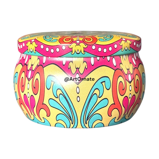 Premium Candle Tin Jar – Durable, Heat-Resistant Metal Containers for Candle Making in India - H