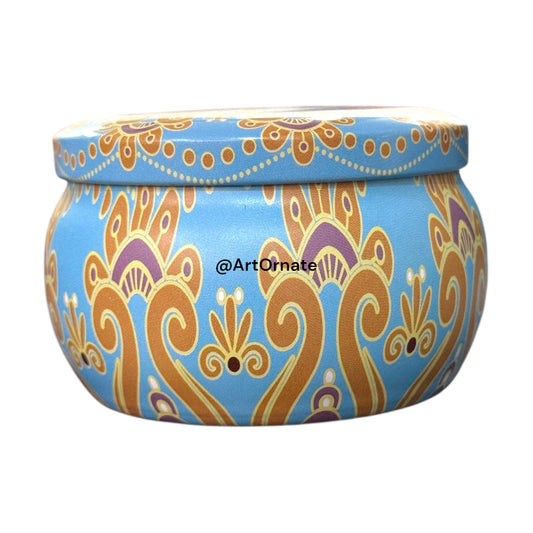 Premium Candle Tin Jar – Durable, Heat-Resistant Metal Containers for Candle Making in India - F