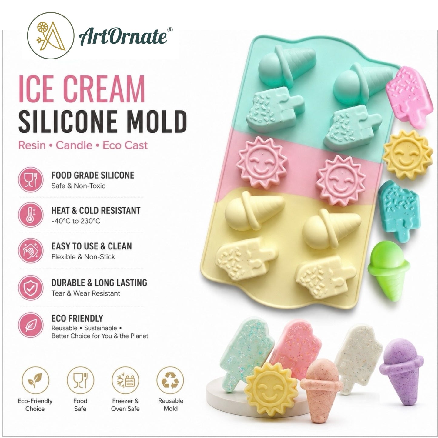 Ice Cream Silicone Mould