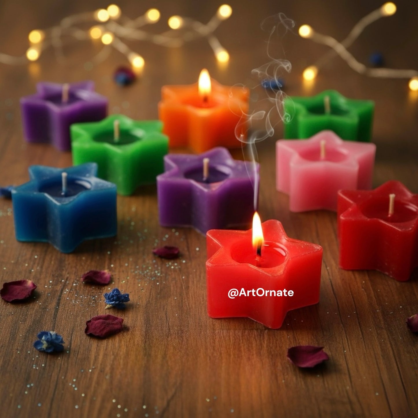 Transparent Polycarbonate Star Tealight Candle Cup – Durable & Heat Resistant for Candle Making