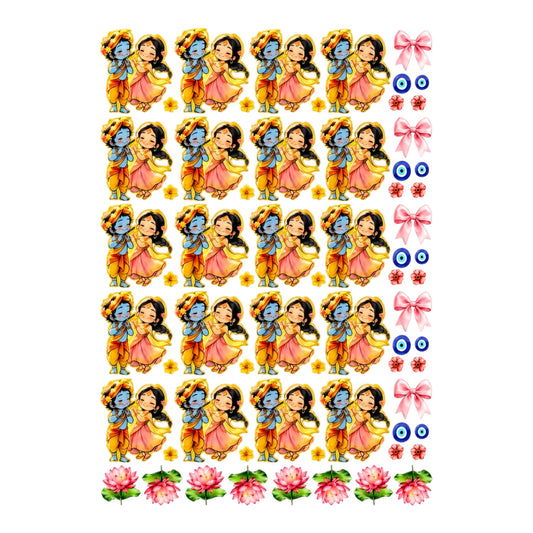 Radha Krishna UV DTF Sticker (UV077)