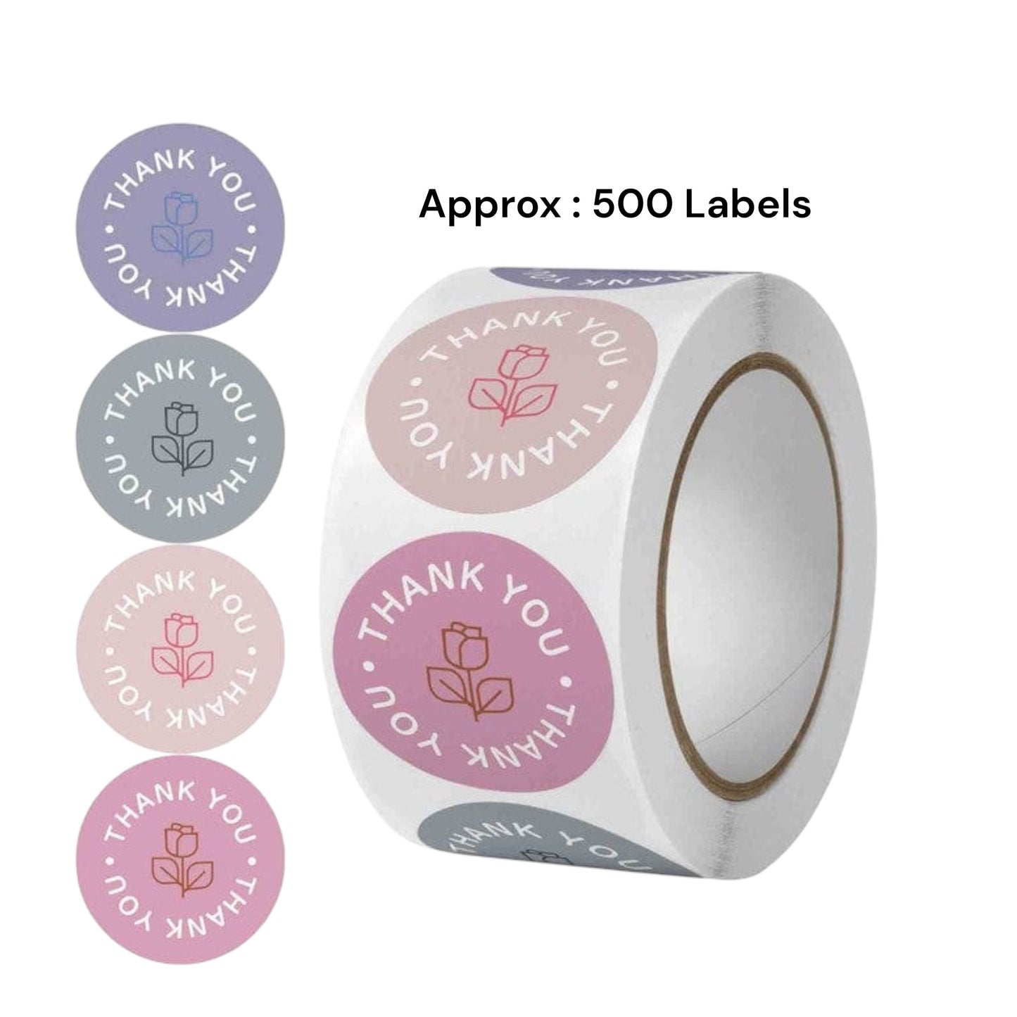 Handmade business thank you stickers for candle and resin artists in India pan India delivery