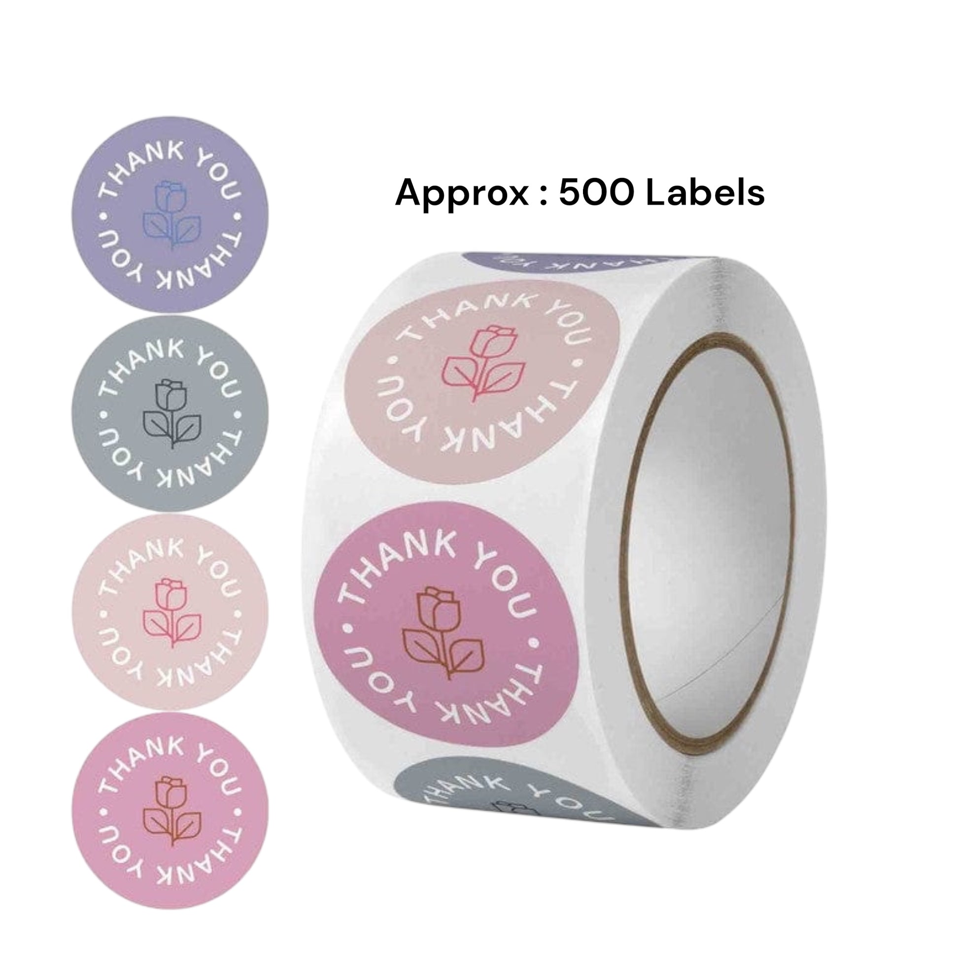 Handmade business thank you stickers for candle and resin artists in India pan India delivery