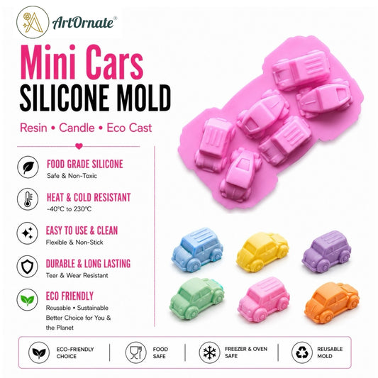 Mini Cars Silicone Mould