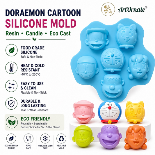 Doraemon Cartoon Silicone Mould