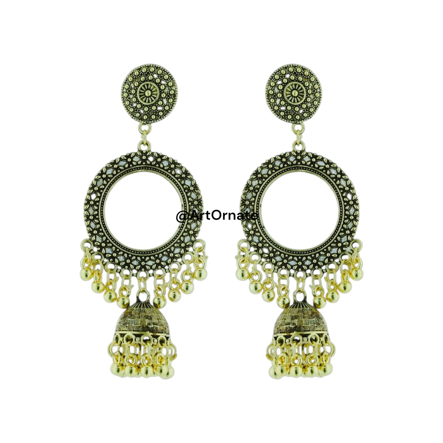 High-quality Jhumka bezel setting for resin jewelry — ArtOrnate resin supplies India