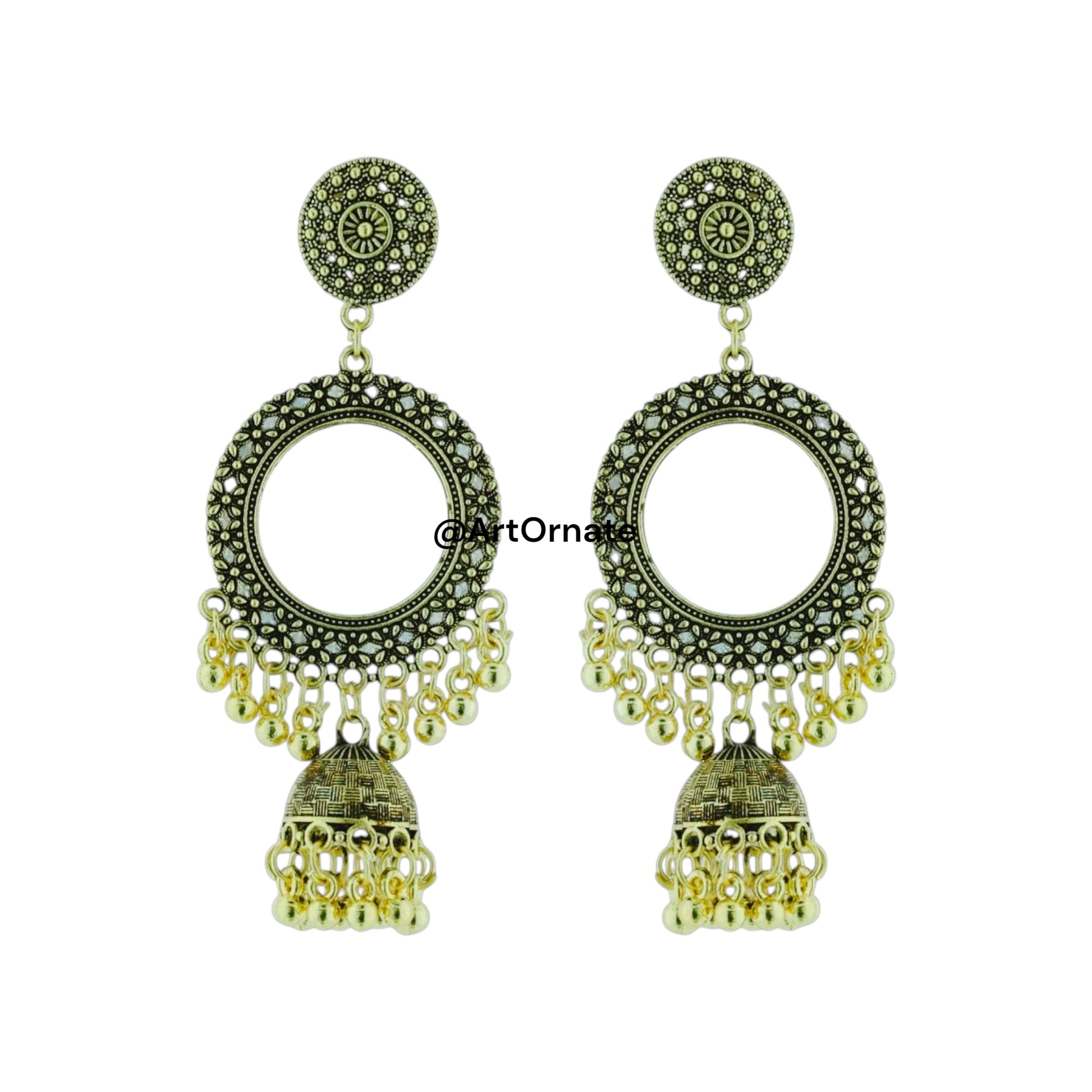 High-quality Jhumka bezel setting for resin jewelry — ArtOrnate resin supplies India