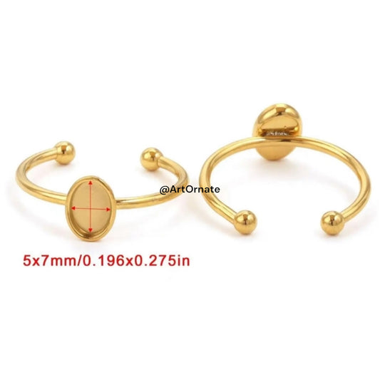 Anti tarnish resin jewelry bezel base for craft artists in Mumbai