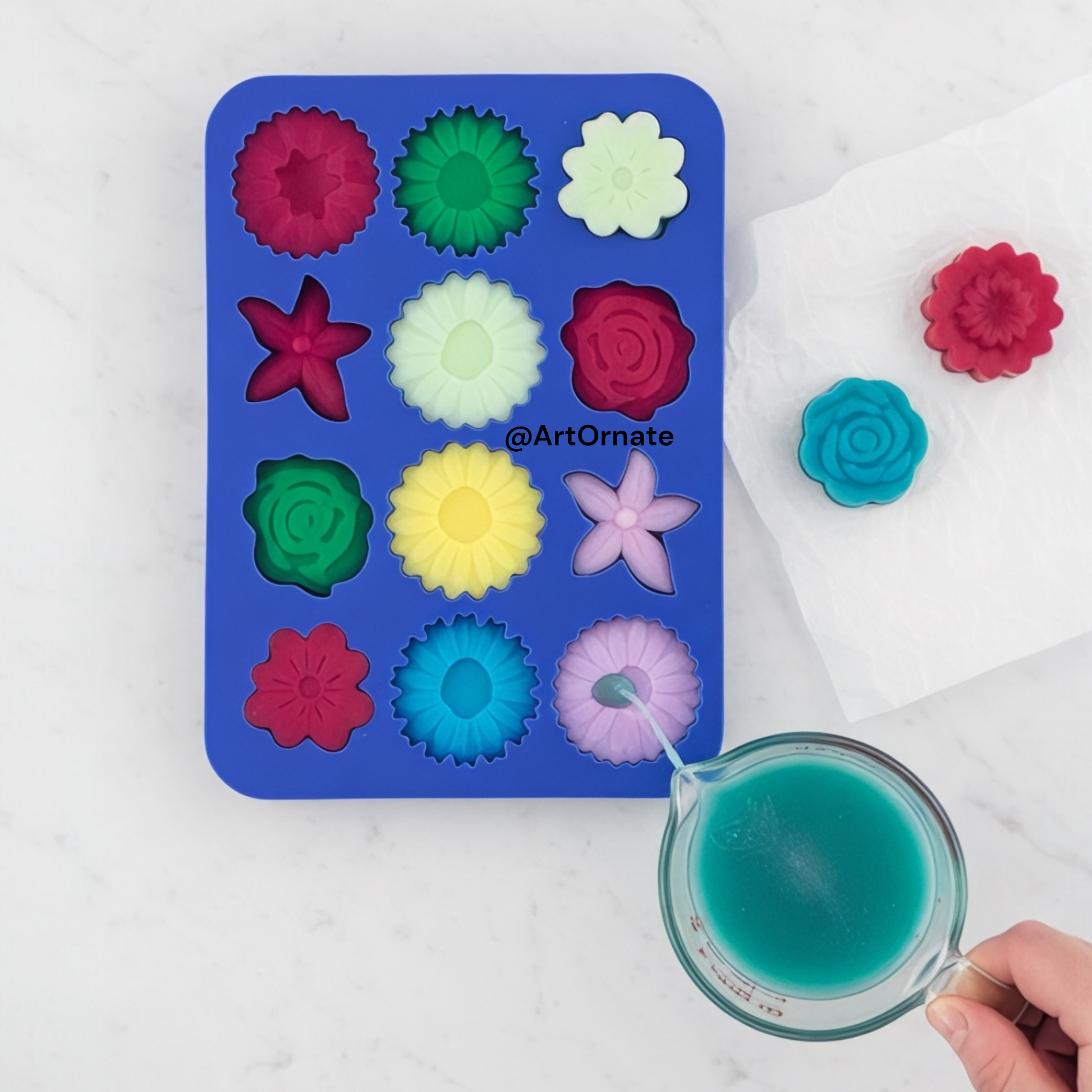 Durable candle making silicone moulds for professional candle artists in Bangalore and Mumbai