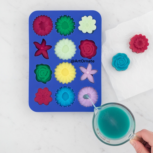 Durable candle making silicone moulds for professional candle artists in Bangalore and Mumbai