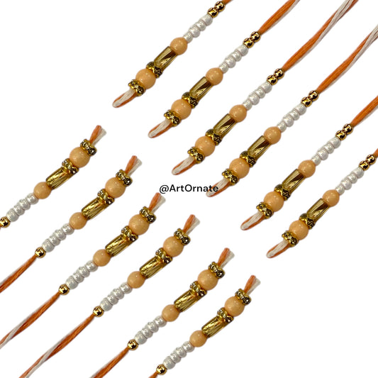 Premium Resin Rakhi Threads - Essential for Resin Artists  (6 Pair : K)